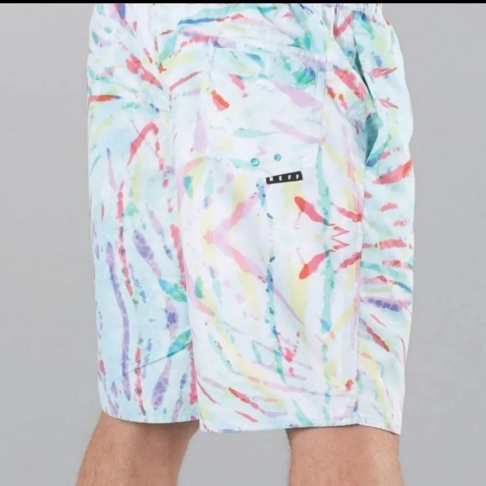 NWT Neff Tie Dye Splatter Swim Trunks